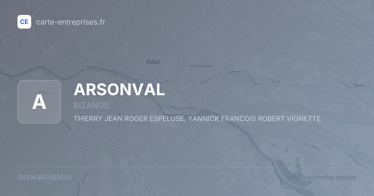 ARSONVAL — 847495694 — fiche entreprise