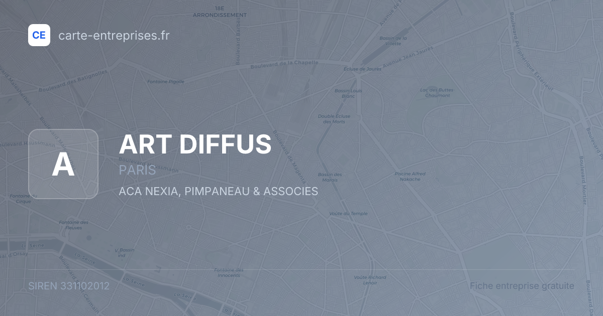 ART DIFFUS — 331102012 — fiche entreprise