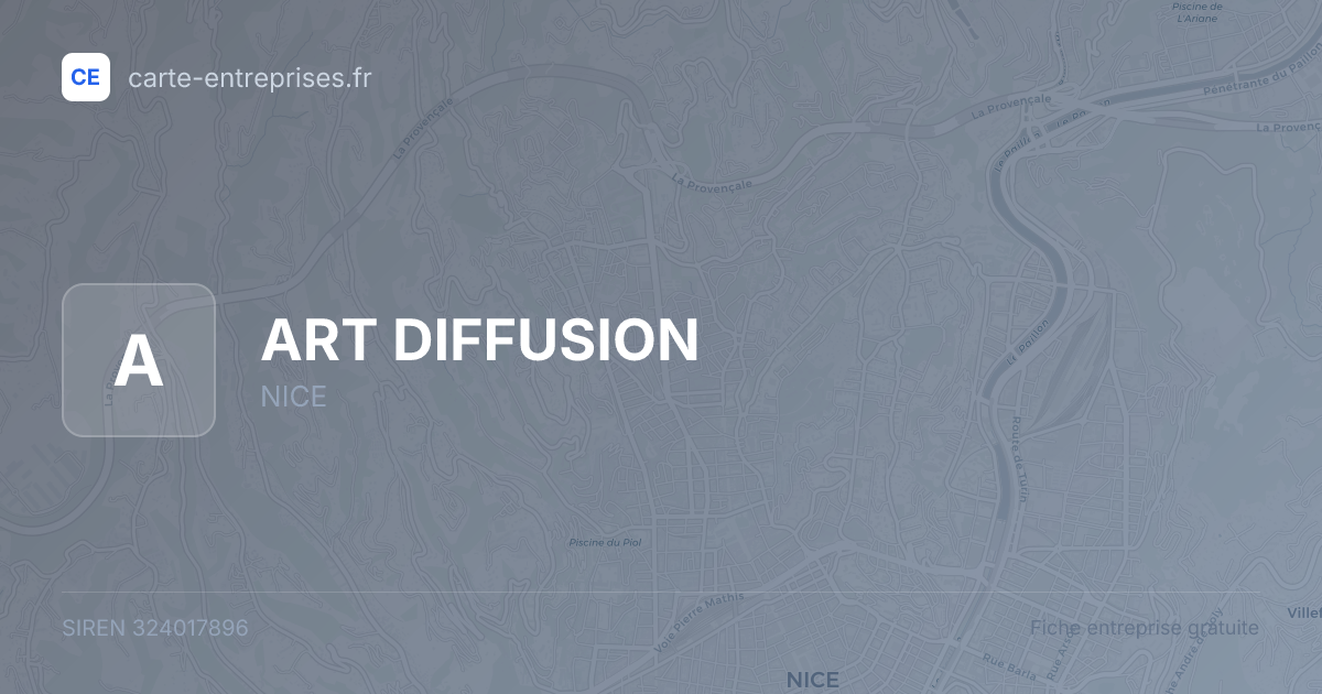 ART DIFFUSION — 324017896 — fiche entreprise