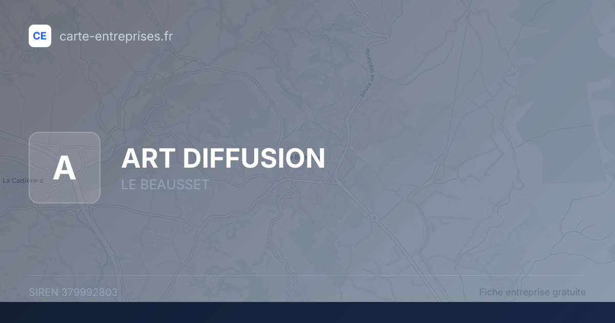 ART DIFFUSION — 379992803 — fiche entreprise