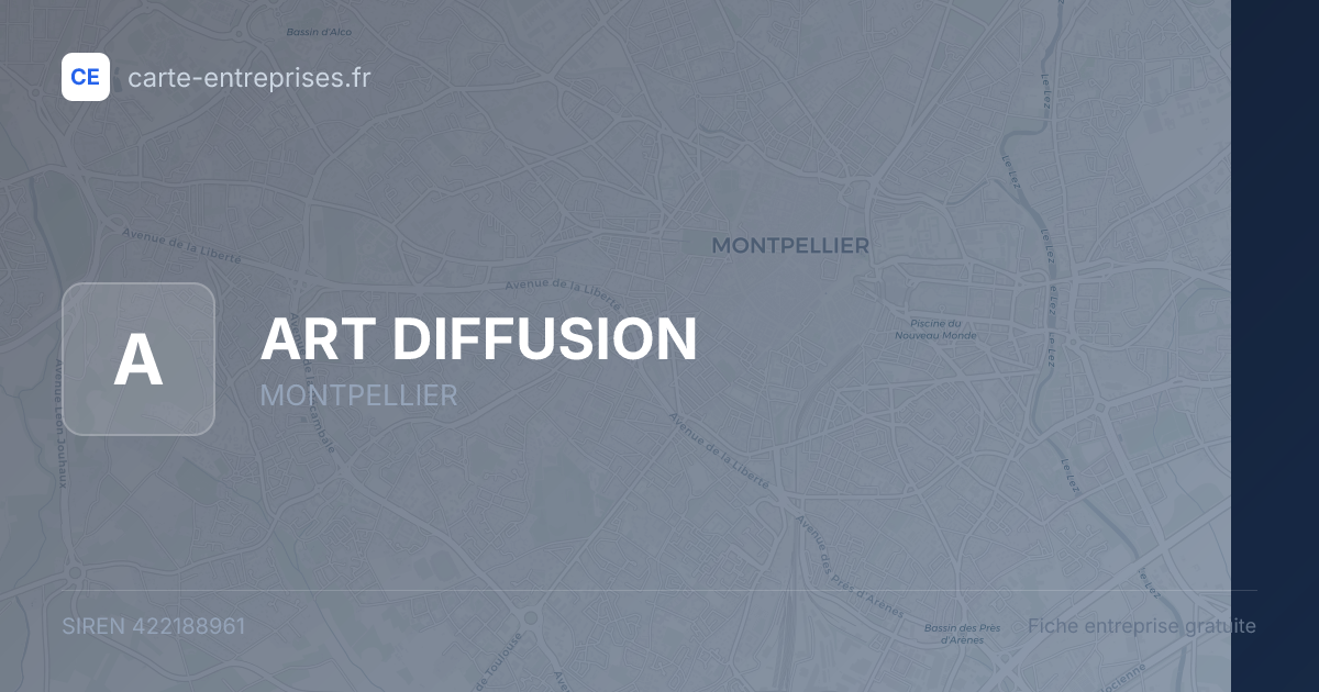 ART DIFFUSION — 422188961 — fiche entreprise