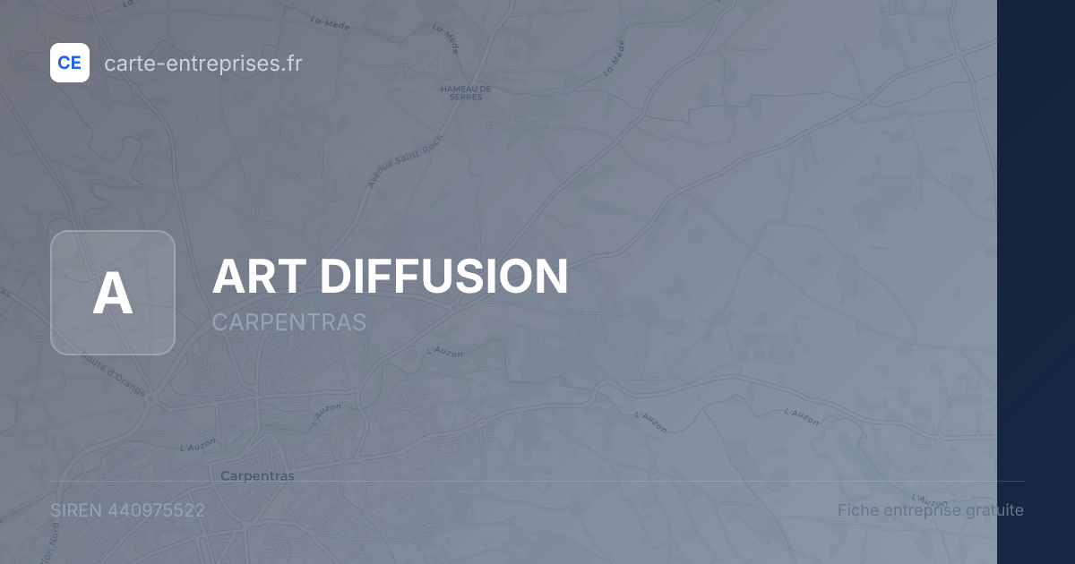 ART DIFFUSION — 440975522 — fiche entreprise