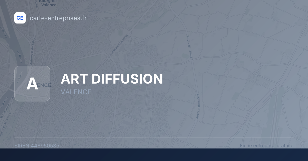 ART DIFFUSION — 448950535 — fiche entreprise