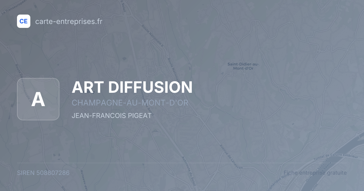 ART DIFFUSION — 508807286 — fiche entreprise