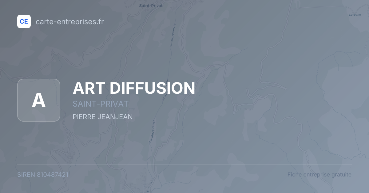 ART DIFFUSION — 810487421 — fiche entreprise