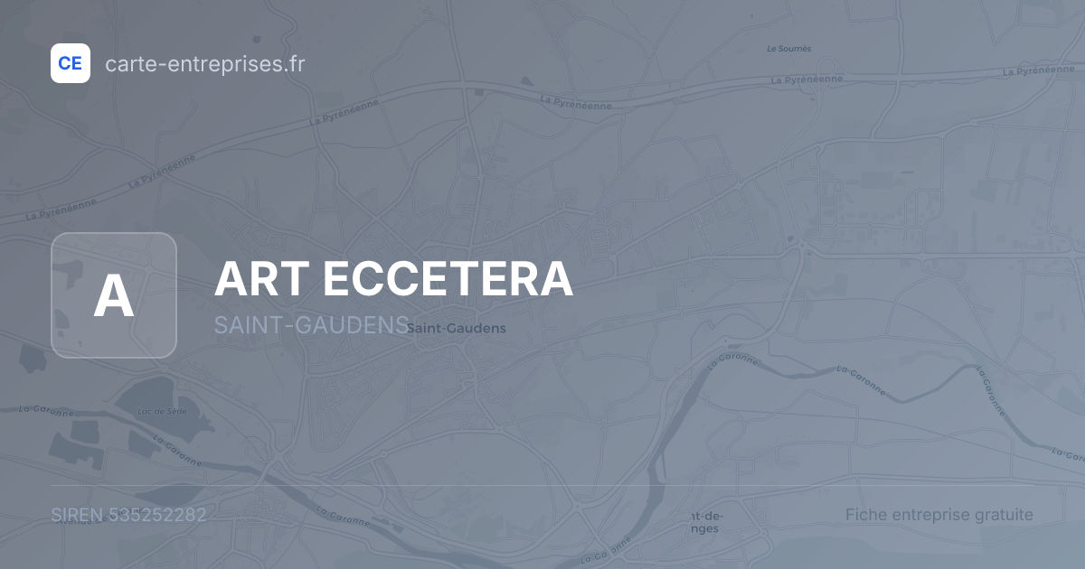 ART ECCETERA — 535252282 — fiche entreprise