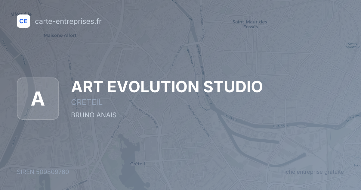 ART EVOLUTION STUDIO — 509809760 — fiche entreprise