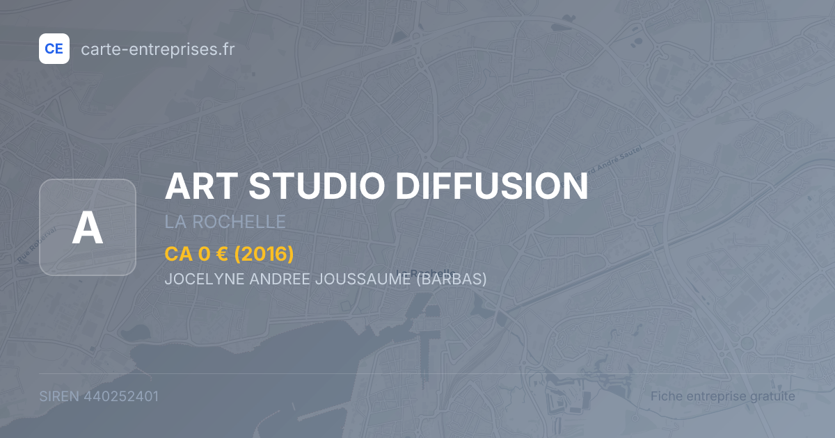 ART STUDIO DIFFUSION — 440252401 — fiche entreprise