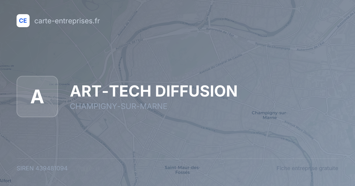 ART-TECH DIFFUSION — 439481094 — fiche entreprise