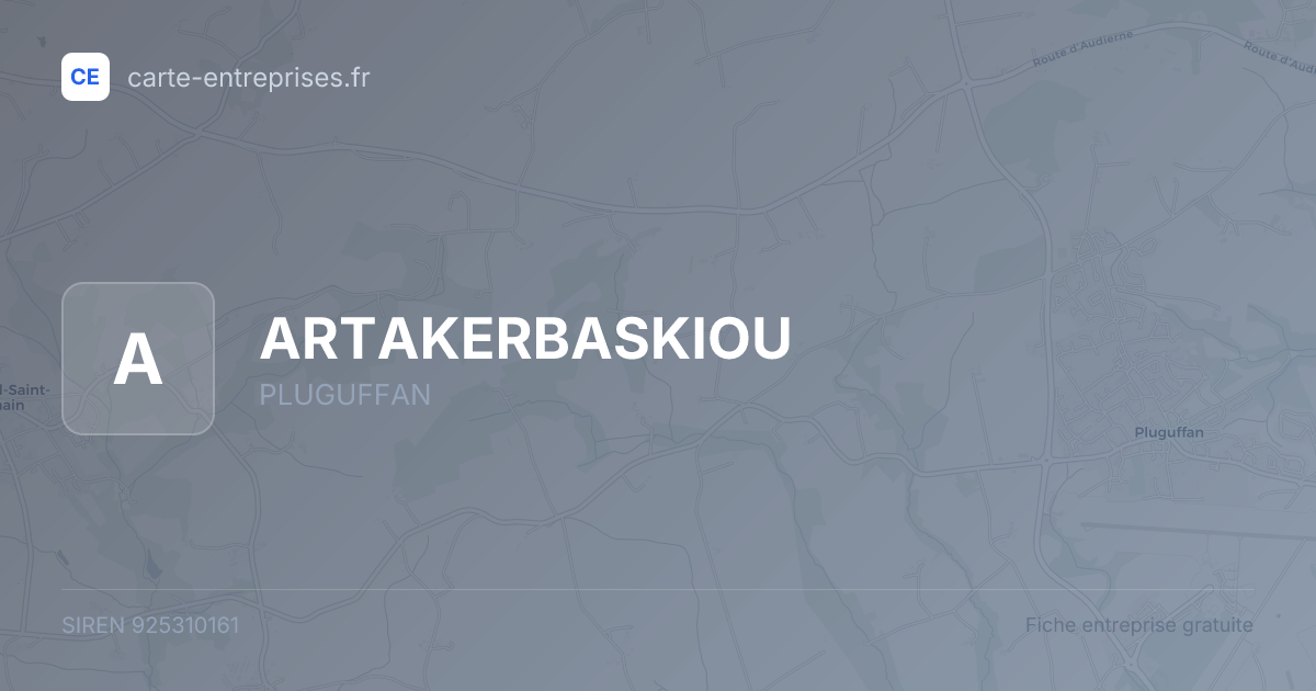 ARTAKERBASKIOU — 925310161 — fiche entreprise
