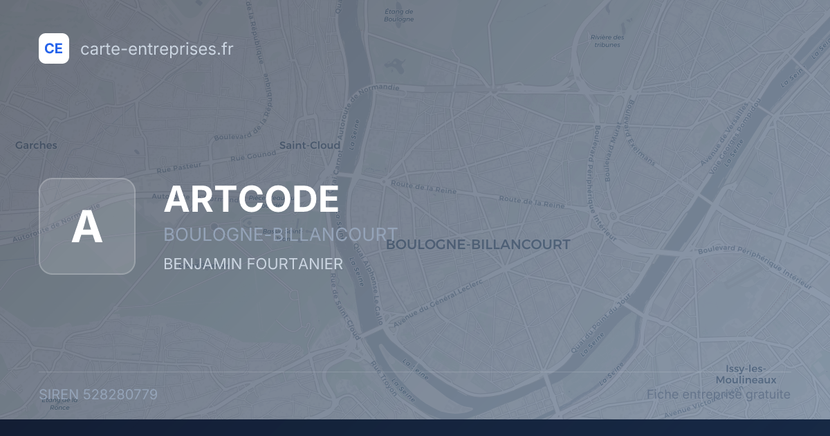ARTCODE — 528280779 — fiche entreprise