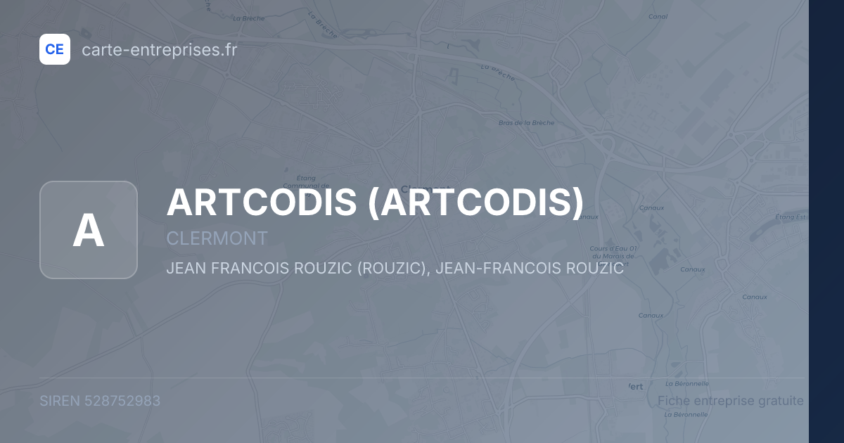 ARTCODIS — 528752983 — fiche entreprise