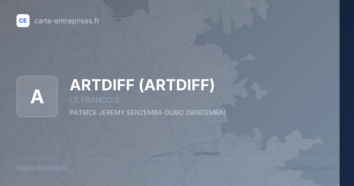 ARTDIFF — 792080673 — fiche entreprise