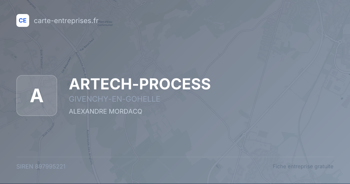 ARTECH-PROCESS — 897995221 — fiche entreprise