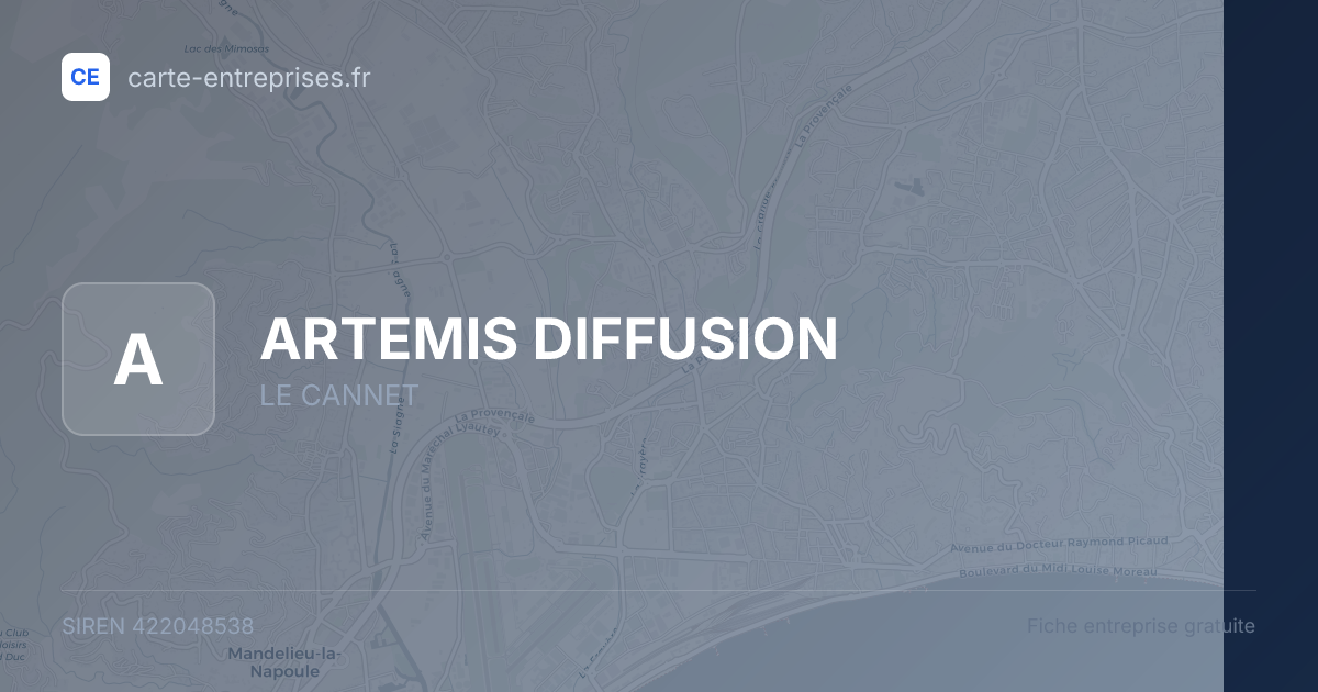 ARTEMIS DIFFUSION — 422048538 — fiche entreprise
