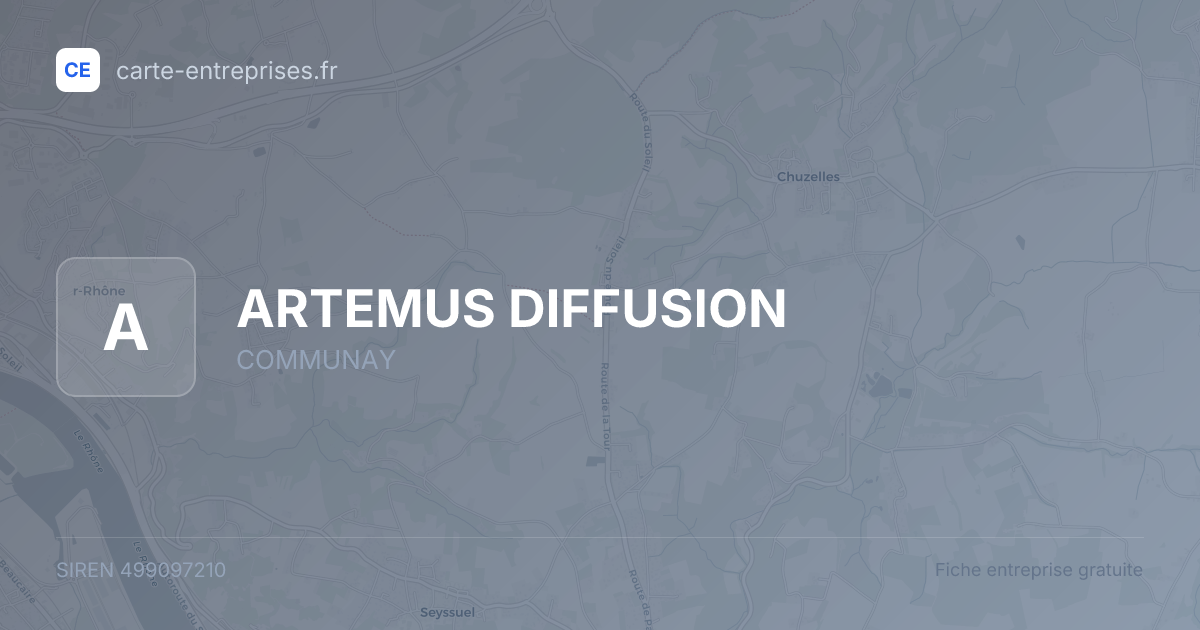ARTEMUS DIFFUSION — 499097210 — fiche entreprise