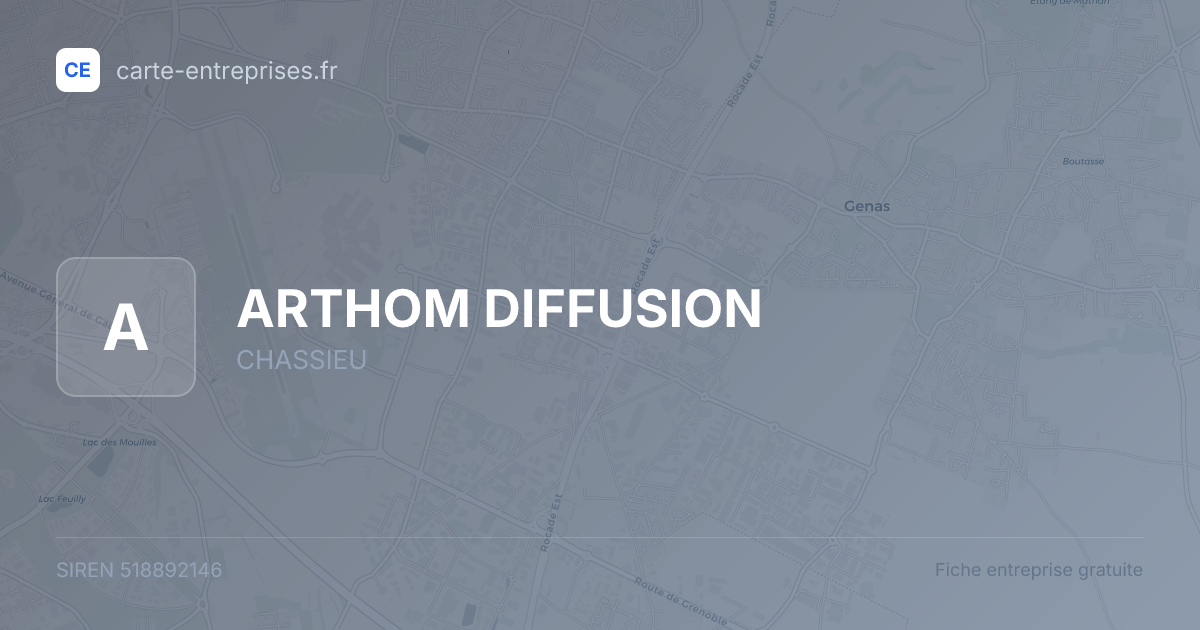ARTHOM DIFFUSION — 518892146 — fiche entreprise