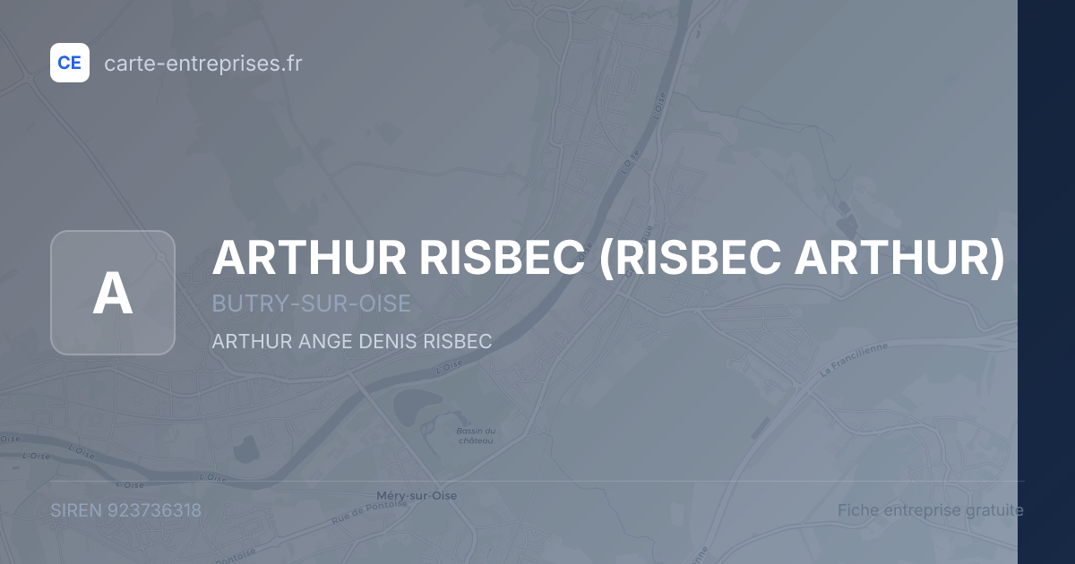 ARTHUR RISBEC (RISBEC ARTHUR) — 923736318 — fiche entreprise