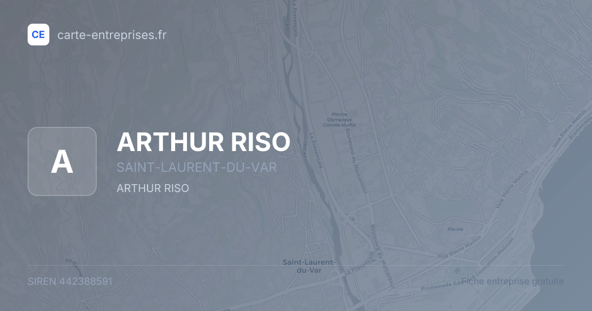 ARTHUR RISO — 442388591 — fiche entreprise
