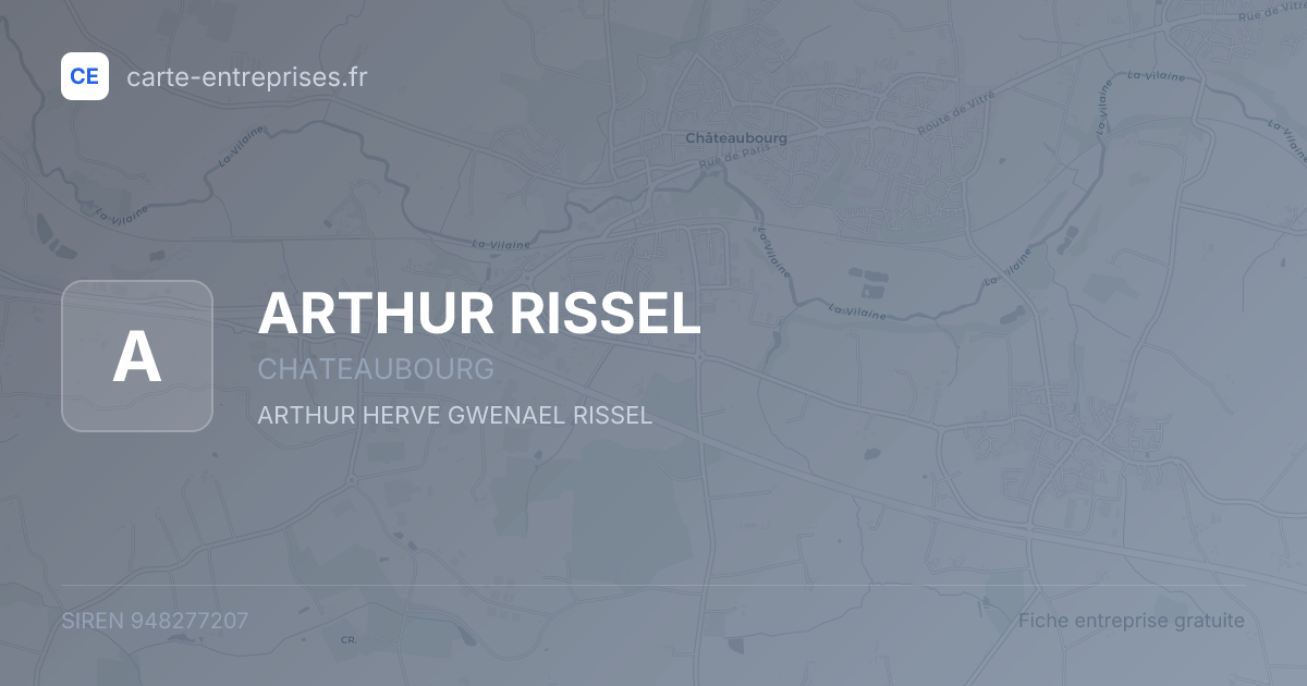 ARTHUR RISSEL — 948277207 — fiche entreprise
