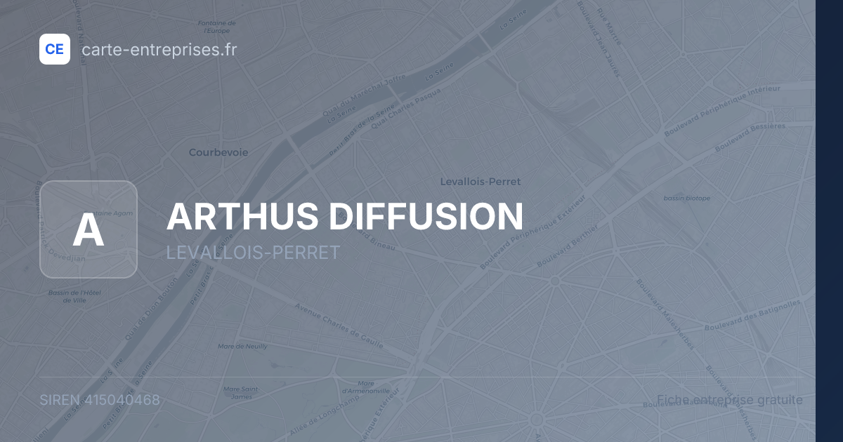 ARTHUS DIFFUSION — 415040468 — fiche entreprise