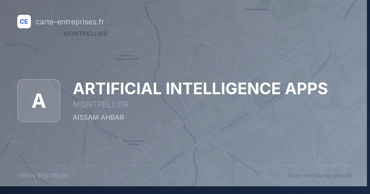 ARTIFICIAL INTELLIGENCE APPS — 939116596 — fiche entreprise
