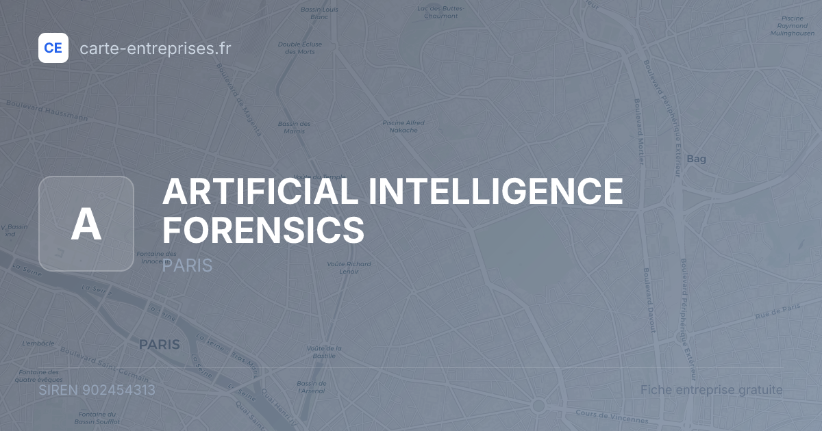 ARTIFICIAL INTELLIGENCE FORENSICS — 902454313 — fiche entreprise