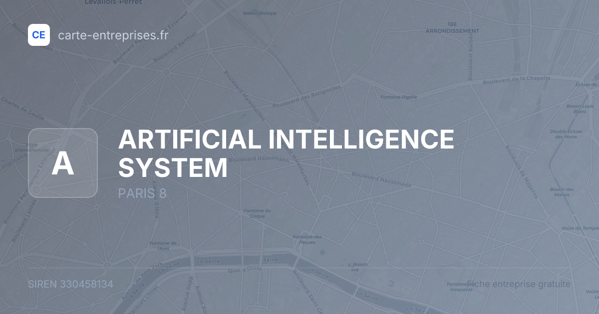 ARTIFICIAL INTELLIGENCE SYSTEM — 330458134 — fiche entreprise