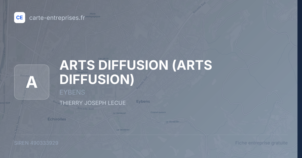 ARTS DIFFUSION — 490333929 — fiche entreprise