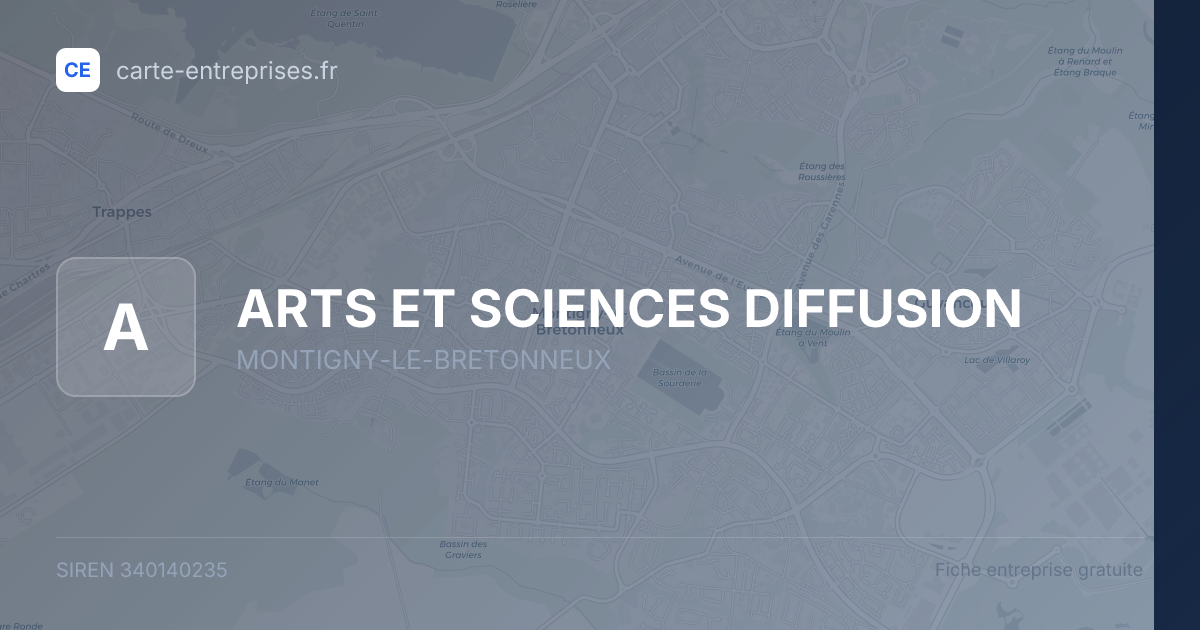 ARTS ET SCIENCES DIFFUSION — 340140235 — fiche entreprise
