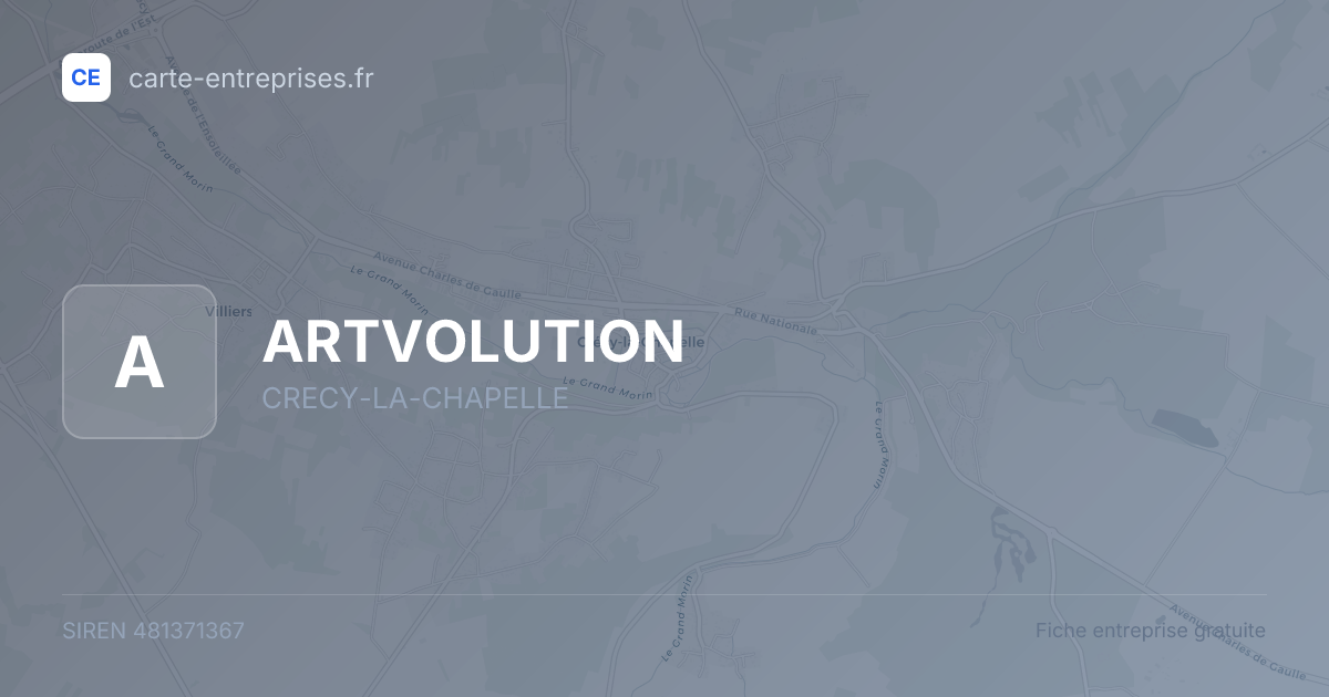 ARTVOLUTION — 481371367 — fiche entreprise
