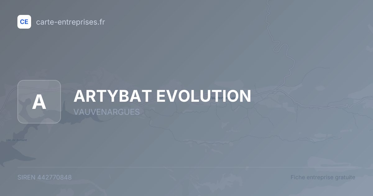 ARTYBAT EVOLUTION — 442770848 — fiche entreprise