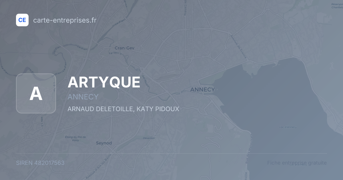 ARTYQUE — 482017563 — fiche entreprise