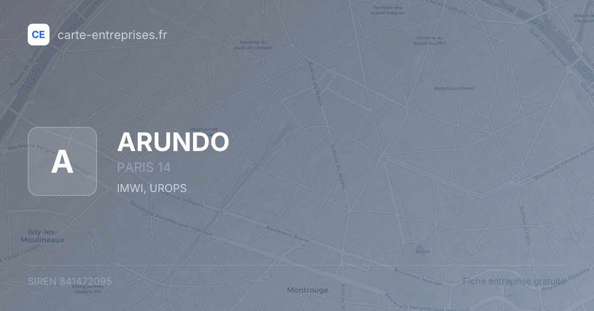 ARUNDO — 841472095 — fiche entreprise