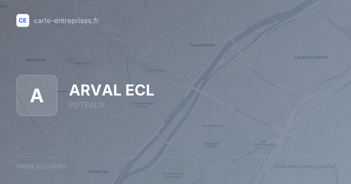 ARVAL ECL — 352246110 — fiche entreprise