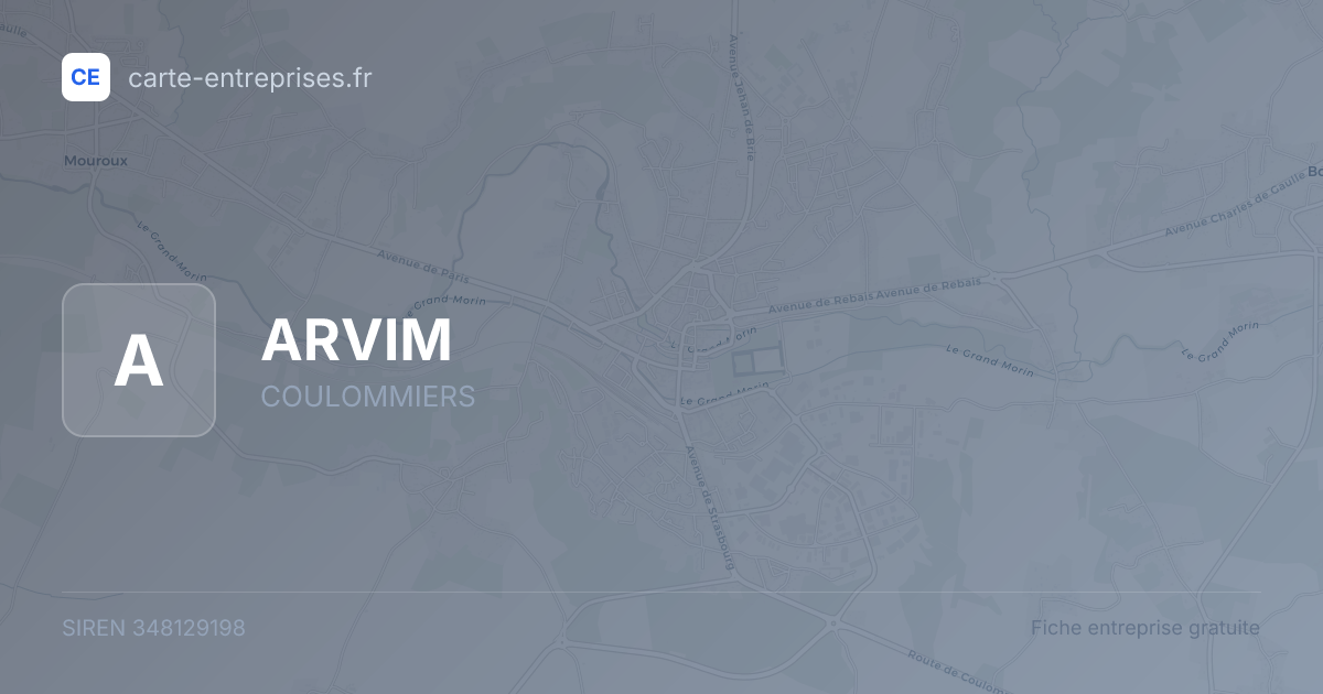 ARVIM — 348129198 — fiche entreprise