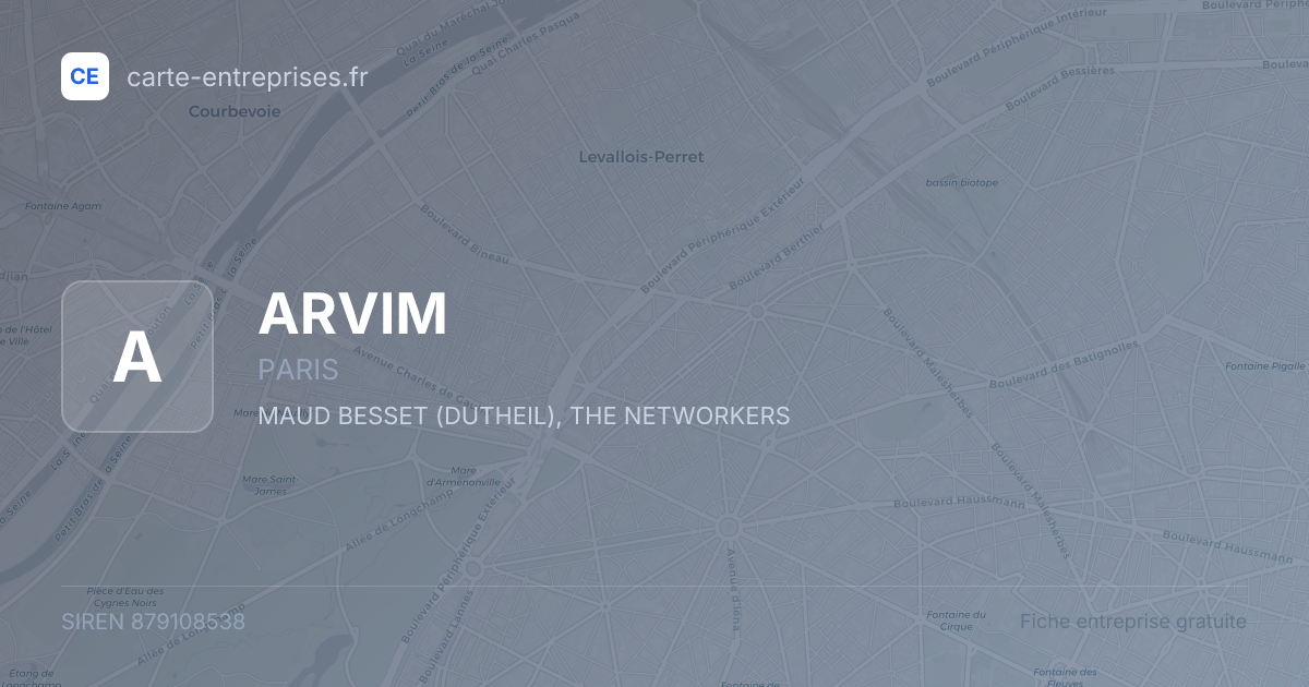 ARVIM — 879108538 — fiche entreprise