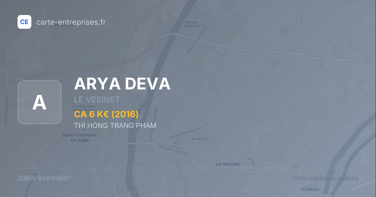 ARYA DEVA — 804164697 — fiche entreprise