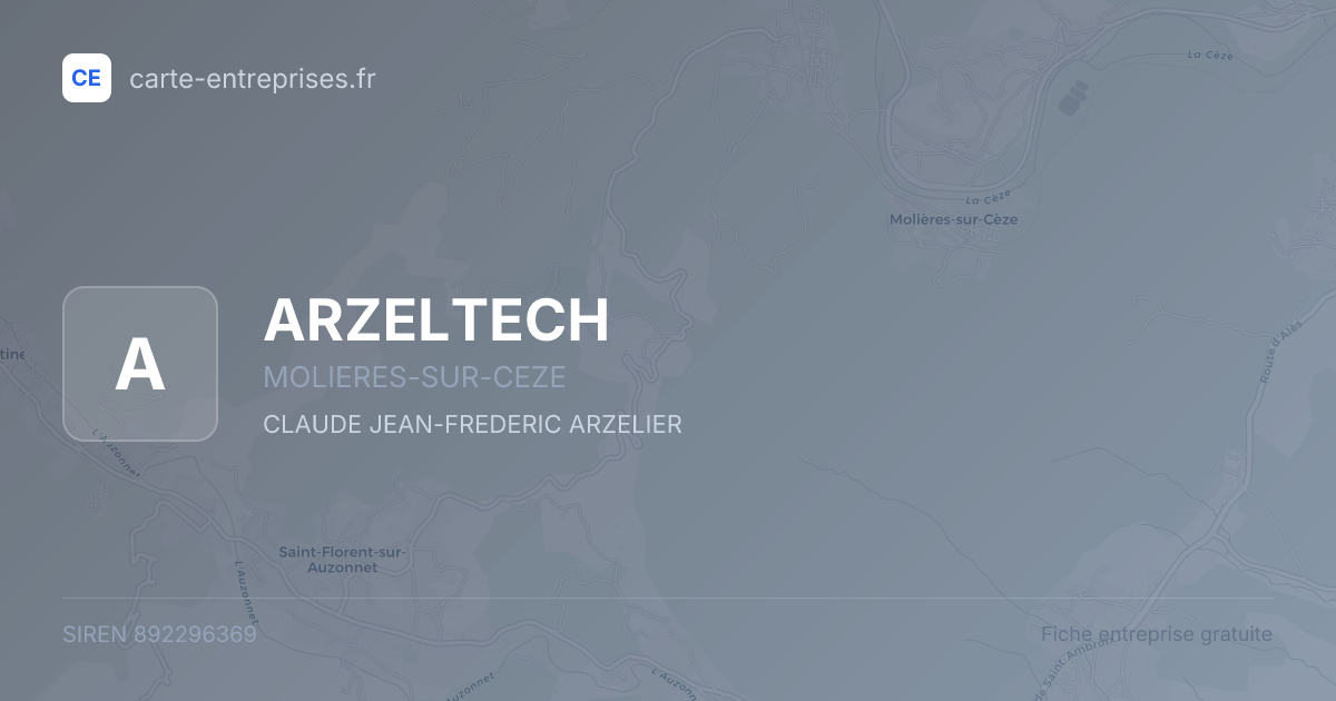 ARZELTECH — 892296369 — fiche entreprise