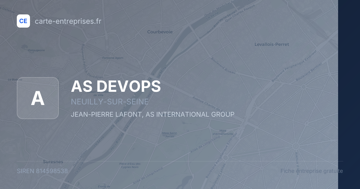 AS DEVOPS — 814598538 — fiche entreprise