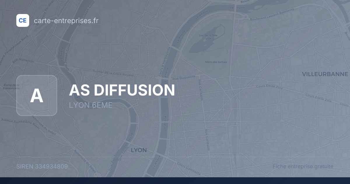 AS DIFFUSION — 334934809 — fiche entreprise