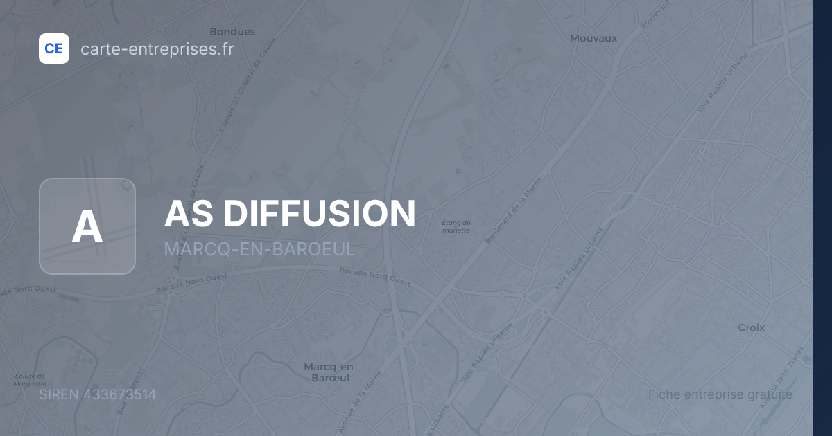 AS DIFFUSION — 433673514 — fiche entreprise