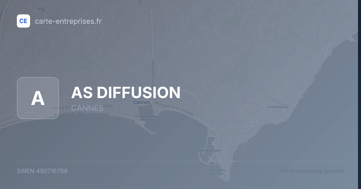 AS DIFFUSION — 490716768 — fiche entreprise