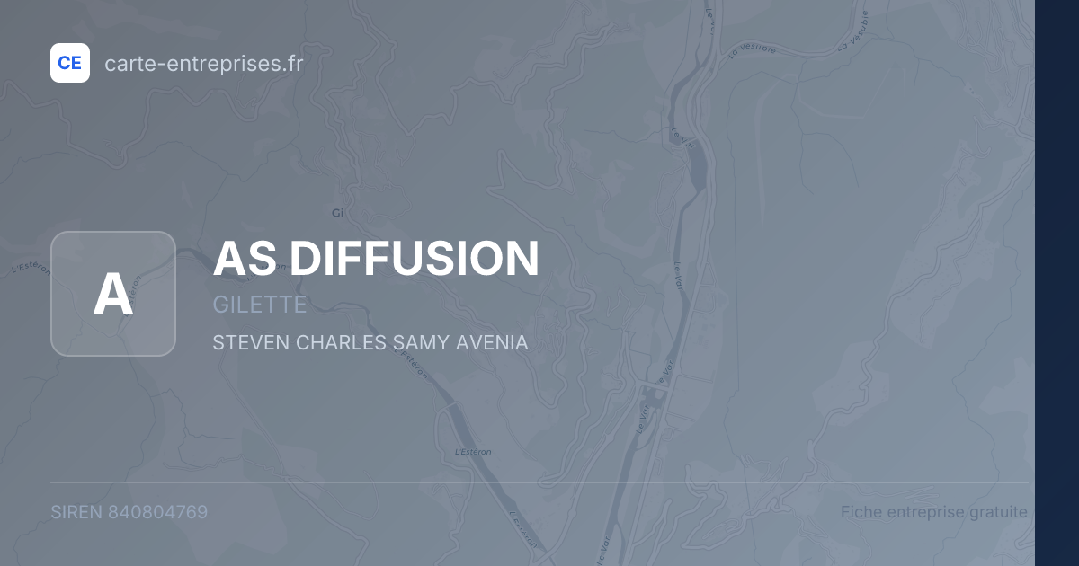 AS DIFFUSION — 840804769 — fiche entreprise
