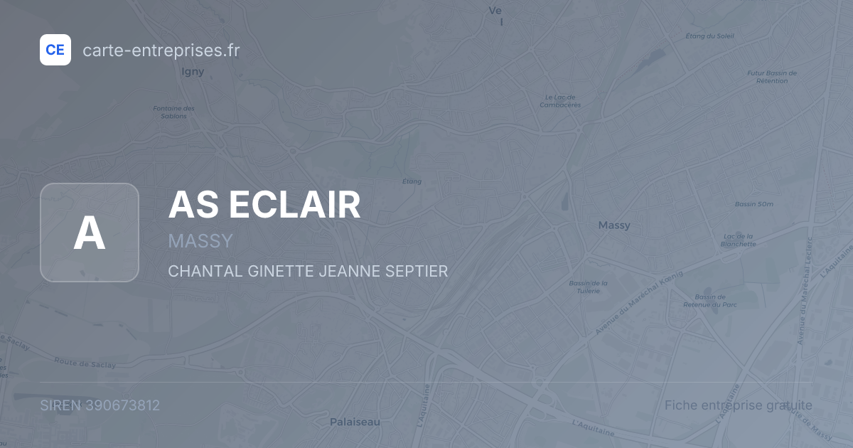 AS ECLAIR — 390673812 — fiche entreprise