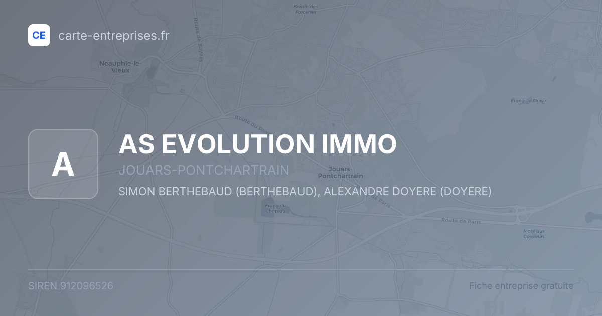AS EVOLUTION IMMO — 912096526 — fiche entreprise