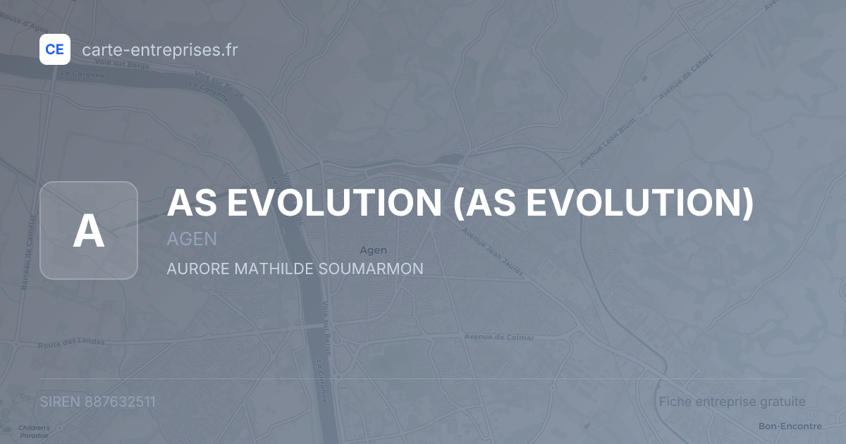 AS EVOLUTION — 887632511 — fiche entreprise