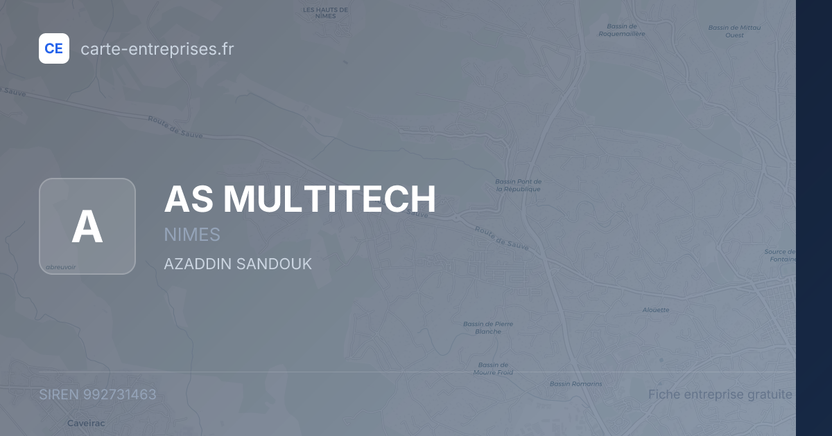 AS MULTITECH — 992731463 — fiche entreprise