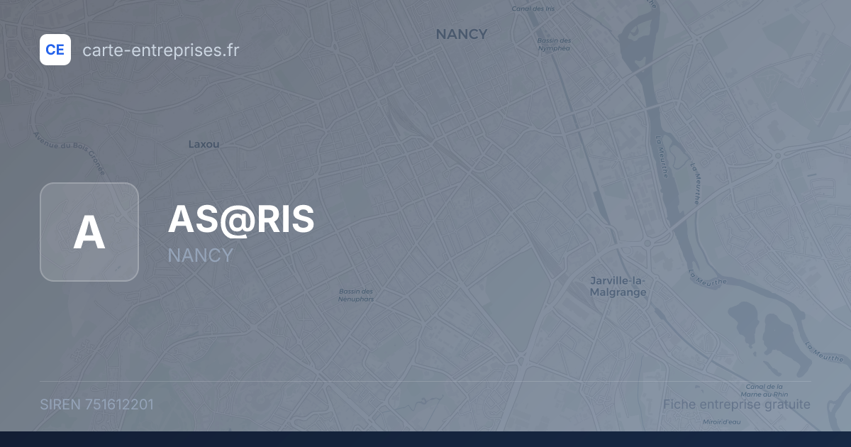 AS@RIS — 751612201 — fiche entreprise