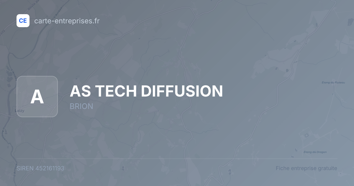 AS TECH DIFFUSION — 452161193 — fiche entreprise